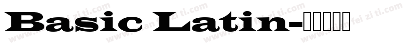 Basic Latin字体转换